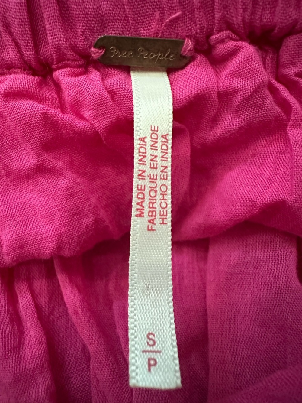 Free People Pink Smocked Tiered Mini Dress - Picture 8 of 10